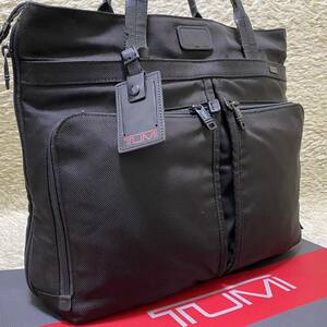 1円〜 レア品 美品 TUMI トゥミ メンズ ビジネバッグス コンパニオン トートバッグ バリスティックナイロン ブラック 大容量 A4可 拡張機能