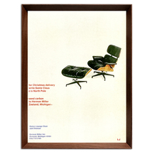 ハーマンミラー イームズ ラウンジチェア 広告 ポスター 1960年代 アメリカ ヴィンテージ 【額付】_画像3
