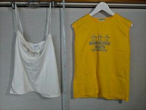 AS094 ☆ 2 штуки установки ☆ Gap Gap Camisole &amp; Munsing Wear Munishing Wear Rideed Size M 160