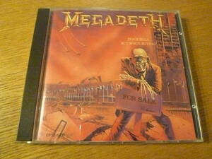 3200円 旧規格国内盤 CP32-5400 ★ MEDADEATH / PEACE SELLS... BUT WHO'S BUYING? ★ メガデス / ピースセルズ