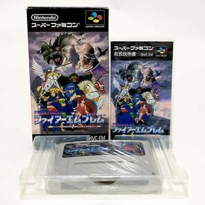 スーパーファミコン ファイアーエムブレム 紋章の謎 箱説付き 痛みあり Nintendo Super Famicom Fire Emblem Monshou no Nazo CIB Testedの画像1