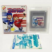 ゲームボーイ コナミックアイスホッケー 箱説付き 痛みあり コナミ 動作確認済み Nintendo GameBoy Konamic Ice Hockey CIB Tested Konami _画像1