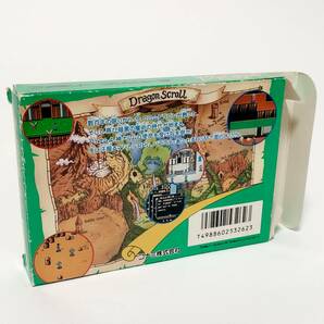 ファミコン ドラゴンスクロール 甦りし魔竜 箱説付き カード付き 痛みあり コナミ Nintendo Famicom Dragon Scroll CIB Tested Konamiの画像3