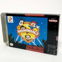 北米版 スーパーファミコン SNES Animaniacs / アニマニアクス 箱説付き 痛みあり 動作未確認 コナミ Konami_画像3