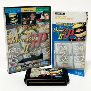 セガ メガドライブ アイルトン・セナ スーパーモナコGPⅡ 箱説付き レトロゲーム Sega Mega Drive Ayrton Senna's Super Monaco GP Ⅱ CIB
