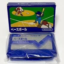 ファミコン ベースボール 小箱版 箱説付き 痛みあり 操作法早見図付き Nintendo Famicom Baseball Small Box Version CIB Tested_画像1