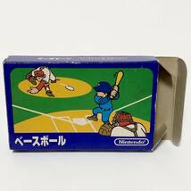 ファミコン ベースボール 小箱版 箱説付き 痛みあり 操作法早見図付き Nintendo Famicom Baseball Small Box Version CIB Tested_画像2