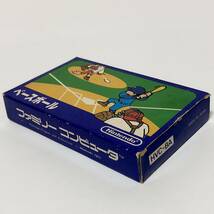 ファミコン ベースボール 小箱版 箱説付き 痛みあり 操作法早見図付き Nintendo Famicom Baseball Small Box Version CIB Tested_画像4