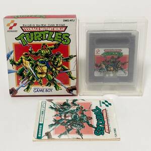 ゲームボーイ TMNT 箱説付き 痛みあり コナミ 動作確認済み Nintendo GameBoy T.M.N.T. Teenage Mutant Ninja Turtles CIB Tested Konami