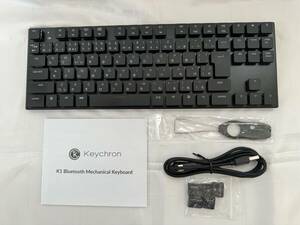 ●○ Keychron K1 87キータイプ RGBバックライト JIS規格 赤軸 中古 送料無料 ○●