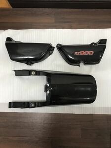 カワサキ KZ900 純正テールカウル・社外サイドカバー左右セット・中古品