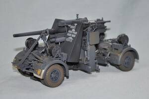 ジャンク UNIMAX ユニマックス 1/32 完成品 ドイツ軍 88ｍｍ砲 German WWII 88mm anti-aircraft gun Flak 36　