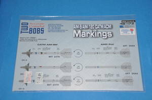 TWO BOBS デカール 1/48 アメリカ軍 ミサイル AIM-9 AIM-120 CATM ACMI トゥーボブス 48-172 コーションデカール