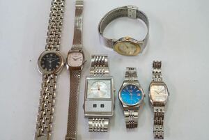 F68 VALENTINO/NIXON/RICOH他 ブランド 腕時計 6点セット クォーツ アクセサリー 大量 まとめて おまとめ まとめ売り 不動品