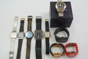F61 SEIKO/CITIZEN/TECHNOS他 ブランド 腕時計 9点セット クォーツ アクセサリー 大量 まとめて おまとめ まとめ売り 不動品