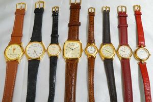 F122 Gold цвет наручные часы 8 позиций комплект мужской женский аксессуары кварц много совместно . суммировать продажа комплектом неподвижный товар 