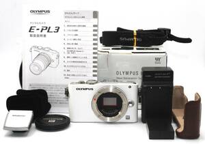 【美品】 オリンパス OLYMPUS PEN Lite E-PL3 ホワイト ボディ