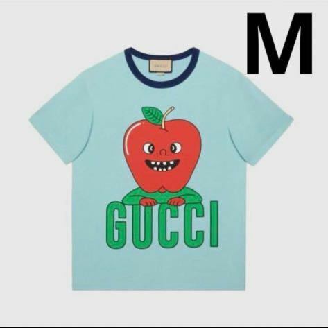 GUCCI apple print cotton T-shirt アップル　Mサイズ