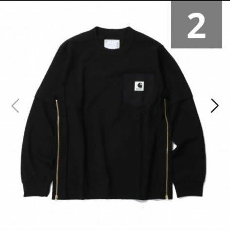 Sacai Carhartt WIP L/S T-Shirt BLACK 2