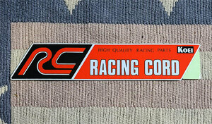 ステッカー　RACING CORD　コーエー　KOEI　シール　未使用　非売品　貴重　①