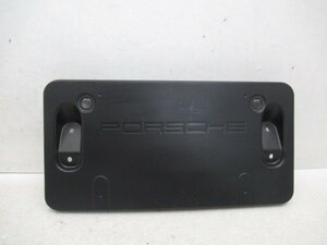 【良品】 Porsche ポルシェ マカン 95B 純正 フロント ナンバーベース 95B807287 (n091874)