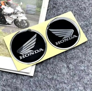  防水反射　HONDA ホンダ 3D 2個セット　バイクステッカー　ヘルメットステッカー　タンクパッド　タンクステッカー 6.0センチ