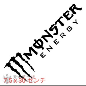 防水反射 ステッカー/モンスターエナジー/バイク/車/ストリート バイクステッカー ヘルメットステッカー MONSTER ENERGY　黒