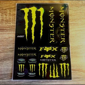 防水ステッカー/モンスターエナジー/バイク/車/ストリート MONSTER ENERGY モンスターエナジー.　バイクステッカー　ヘルメットステッカー