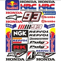 防水反射　Honda HRC ホンダ　バイクステッカー　ステッカー　ヘルメットステッカー MotoGP タンクステッカー　デカール Sticker #93_画像5