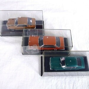 Hachette/アシェット 国産名車コレクション 1/43スケール ダイキャスト ミニカー 70年代 旧車 ビンテージカー 3台/60サイズ