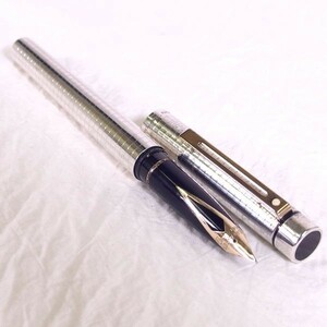 【送料無料】SHEAFFER シェーファー STERLING SILVER ペン先:14K/585 万年筆 シルバー 筆記用具