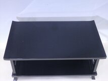 ★レトロ【蝋色冠卓】木製漆器　サイズ：54.5×32×高さ22.5cm　飾り台 茶道具 花台 平卓 香炉台_画像3