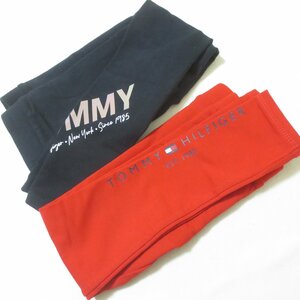 BM69　美品　TOMMY HILFIGER　トミーフィルガー　女の子　110cm　レギンス　2点　まとめ売り　レッド　ブラック　パンツ 【メ便】