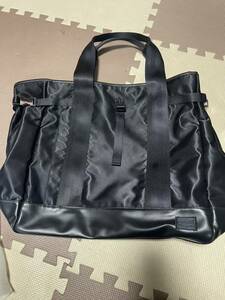 ポーター　サックスバー　トートバッグ　ナイロン　PORTER SAC'S BAR 美品　ブラック 黒