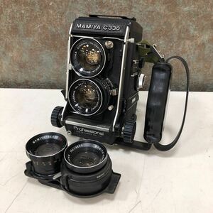 【現状品】2-63 MAMIYA マミヤ C330 Professional 二眼レフ フィルムカメラ 付属品有り レンズ付き ハンドグリップ付き 動作未確認
