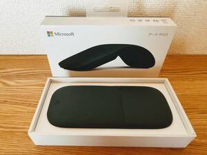 【新品同様】Microsoft マイクロソフト アーク マウス ELG-00007（Model:1791） ワイヤレス 薄型 コンパクト Bluetooth ( ブラック ) 