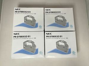 【新品未使用】NEC 純正インク PR-D700XX2-01 ロングライフインクリボンカートリッジ 黒 4個