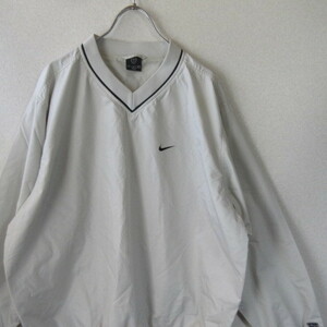 ○NIKE GOLF ナイキ◆ゴルフウエア ピステ シャカシャカ プルオーバー 長袖 シャツ ゴルフ ファッション◆メンズ グレー系 Mサイズ