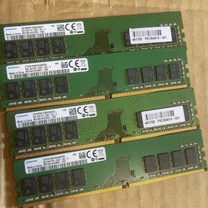 (435)SAMSUNG 8GB 1Rx8 PC4-2400T 4枚セット