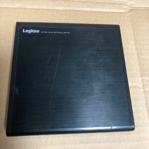 (M-69)Logitec ポータブルDVDマルチドライブ　LDR-PMH8U2LBK　ケーブルなし本体のみ　中古動作品