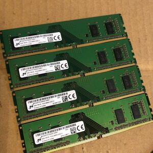 (A38)Micron 4GB 1Rx16 pc4-2666v-UC0-11 4枚セット