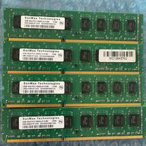(859)SanMax 4GB 2Rx8 PC3-10600U 4枚セット_画像1