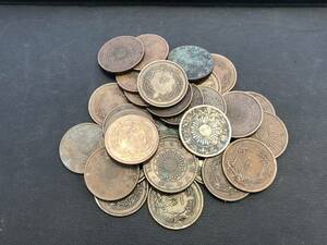 《4126》日本の古銭 稲1銭青銅貨 おまとめ 31枚 総重量約219g