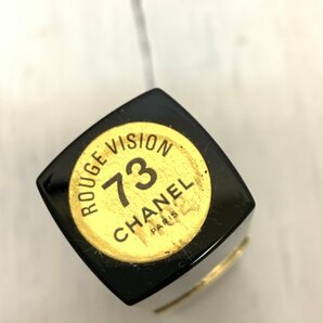 s001 D2 2.保管品 CHANEL シャネル 口紅 ROUGE VISION73/STAR22/PODIUM20/他 5本まとめて 赤 使用済み有の画像7