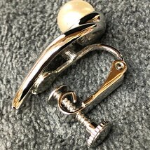 m001 Z3(10) 送料185円 ピエール・カルダン シルバー Fパール イヤリング ウィングモチーフ pierre cardin Earrings_画像4