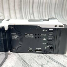 m002 E2(60) JVC ケンウッド GZ-E600-W コンパクト デジタル ビデオカメラ 撮影機器 本体 バッテリー 現状 ジャンク扱_画像7