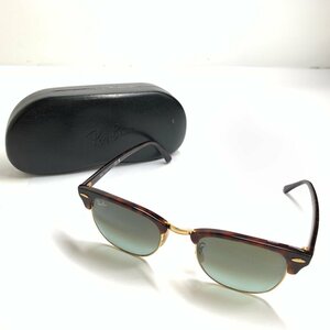 f001 B 良品 レイバン RayBan サングラス クラブマスター RB3016 990/9J 51□21 145 ケース付き