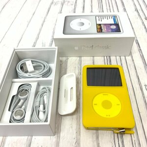 s001 M3 保管品 動作不明 Apple アップル iPod classic 160GB シルバー MC293J/A 元箱付き ケース付 音楽 MUSIC プレイヤー 中古 ジャンク