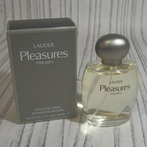 f002 Z5 残量9割程度 ESTEE LAUDER エスティーローダー Pleasures FOR MEN 100ml コロン 香水 フレグランス