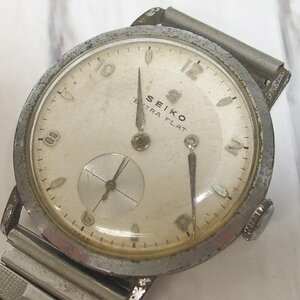 f002 Z2 30.セイコー SEIKO エクストラフラット EXTRA FLAT J13002 Sマークメンズ腕時計 手巻き スモセコ アンティーク 針ジャンク